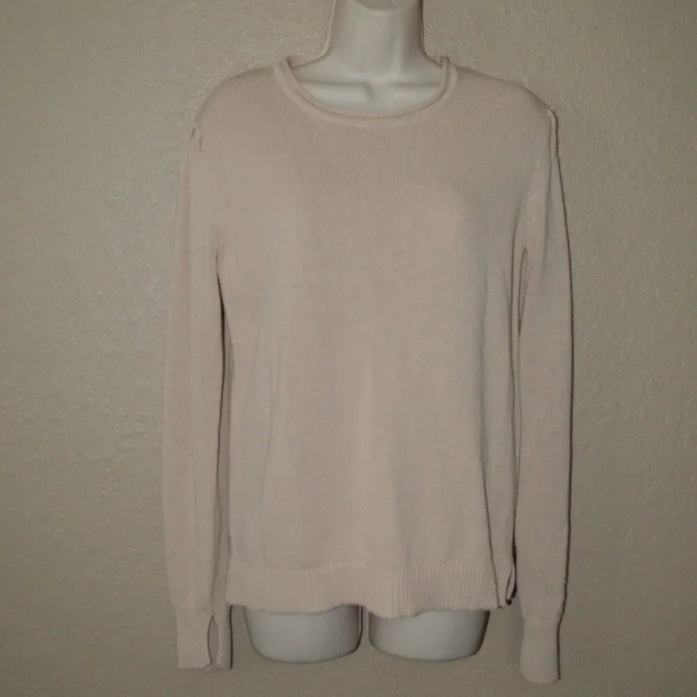 NWT $198 Sz S We Are Sundays Crystal Cream Sweater